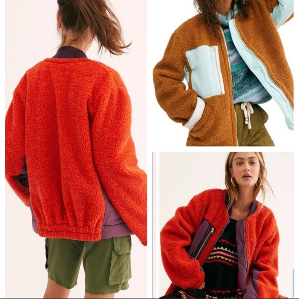 Free People Chili Combo Jacket NWT